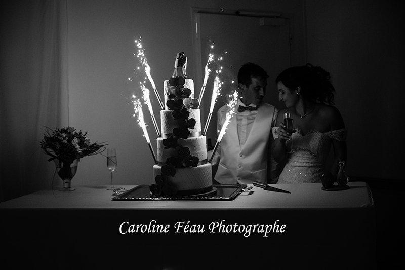 arrivée du wedding cake CF Photographe